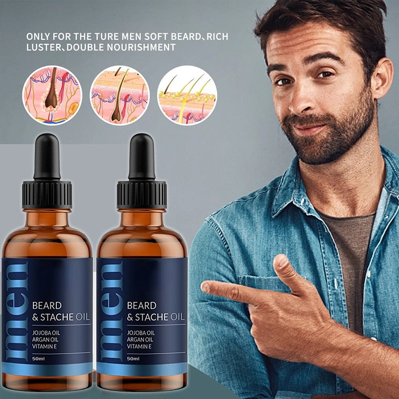 Men's Beard & Stache Essence Oil
