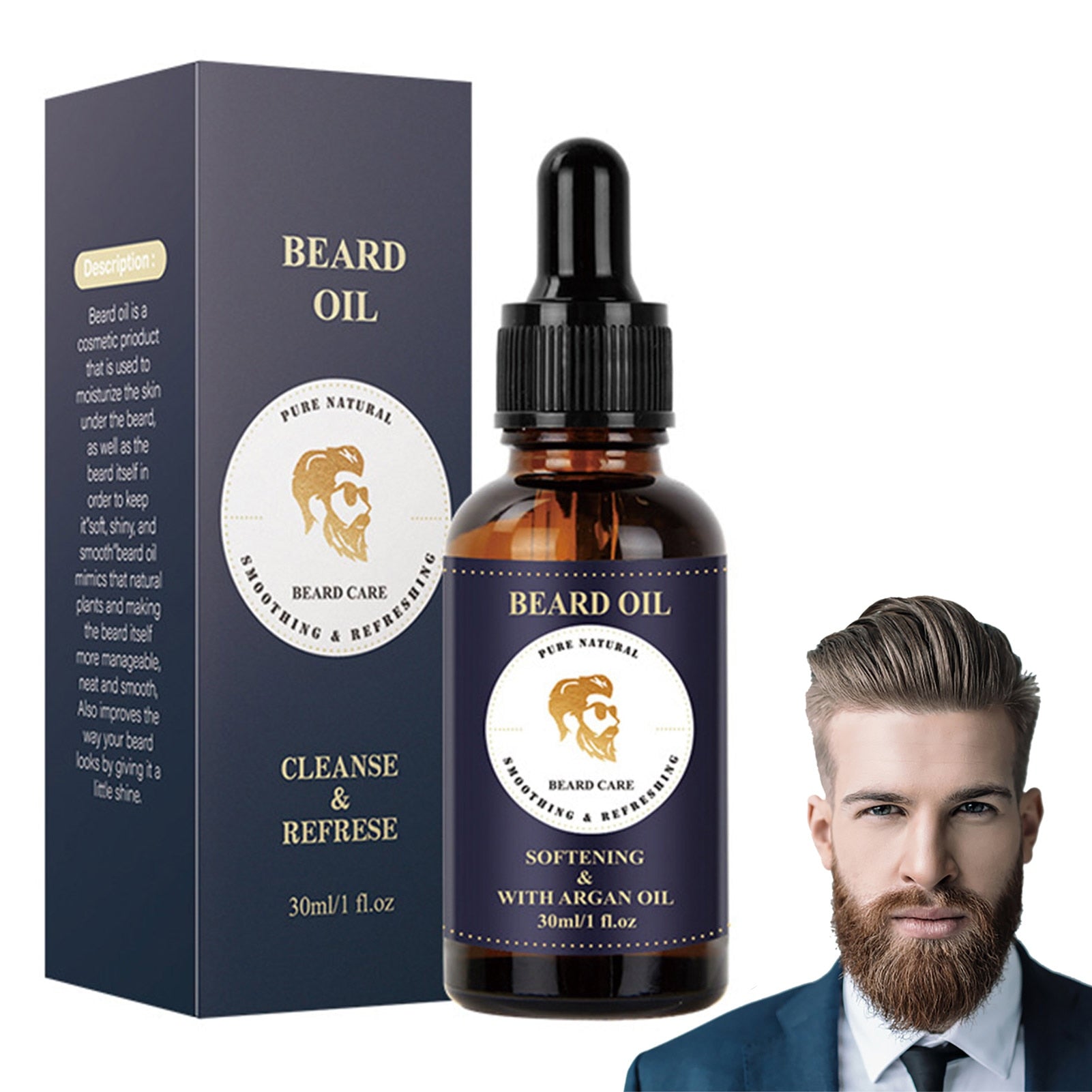 Natural Shine & Cleanse Beard Oil